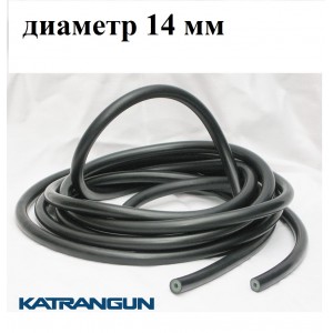 Тяги для подводного ружья в бухтах Prime Line; на метраж; 14 мм; прозрачная в черной оболочке