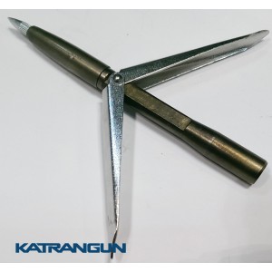 Наконечник для гарпуна KatranGun дюбель, сменная голова, два флажка, 12 см