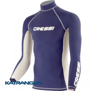 Футболка лайкровая Cressi Sub Rash Guard длинный рукав; Magic Blue
