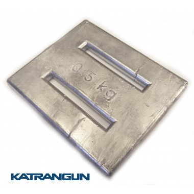 Груз для подводной охоты 0,5 кг; плоский