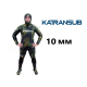 Гидрокостюм для зимней охоты KatranSUB Hunter Camo Green 3D Suiton (2025) толщина 10 мм