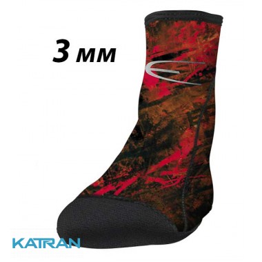 Шкарпетки для підводного полювання Epsealon Red Fusion Power Tex 3 мм