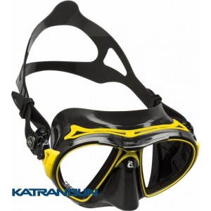 Маска для фридайвинга Cressi Sub Air; черный/желтый