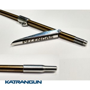 Гарпун резьбовой с лепестком Pelengas Magnum + втулка; калёный; 7 мм; 700 мм; под Pelengas 70