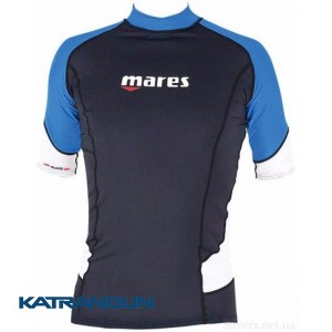Чоловіча футболка для водних видів спорту Mares Rash Guard (Trilastic); короткий рукав