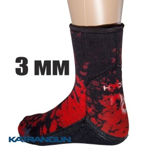 Шкарпетки неопренові Hydra Spearfishing Red Camo 3 мм