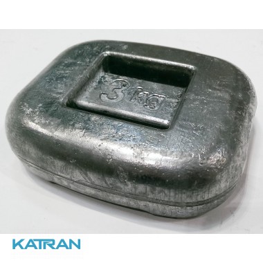 Груз для подводной охоты 3 кг; закруглённый