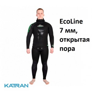 Гідрокостюм для підводного полювання Scorpena EcoLine 7 мм, відкрита пора