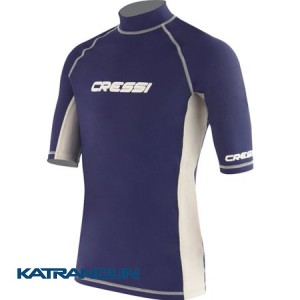 Футболка лайкровая Cressi Sub Rash Guard короткий рукав; Magic Blue