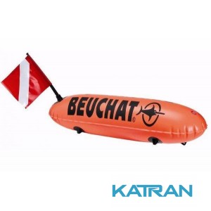 Подвійний буй для дайвінгу Beuchat Long Double Bag Buoy