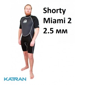 Короткий гидрокостюм для дайвинга и снорклинга Scorpena Shorty Miami 2; длина 2.5 мм