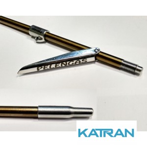 Гарпун резьбовой с лепестком Pelengas Magnum + втулка; калёный; 7 мм; 700 мм; под Pelengas 70