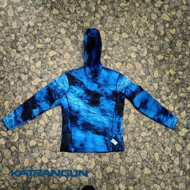 Неопренова майка для підводного полювання KatranGunCamo 3мм довгий рукав; із шоломом; нейлон / відкрита пора