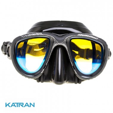 Просвітлена маска Marlin Hybrid karbon (просвітлені скла)