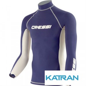 Футболка лайкрова Cressi Sub Rash Guard довгий рукав; Magic Blue