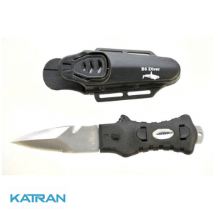 Ножи для дайвинга и подводной охоты BS Diver Shark Dent; в пластиковых ножнах