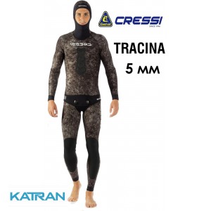 Гідрокостюм для підводного полювання Cressi Sub Tracina 5 мм (штани з лямками)