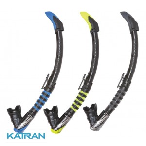 Трубка для дайвінгу AquaLung Zephyr Flex; чорно-жовта