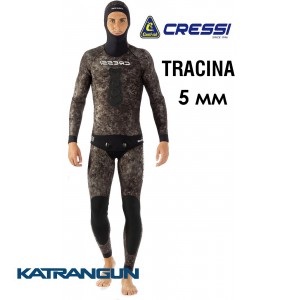 Гидрокостюм для подводной охоты Cressi Sub Tracina 5 мм (штаны с лямками)