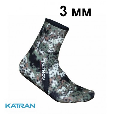 Шкарпетки для полювання Pathos Medi Camo 3 мм