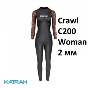 Жіночий гідрокостюм для тріатлону Beuchat Crawl C200 Woman 2 мм