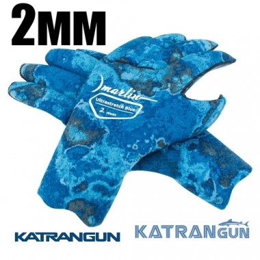 Рукавички для підводного полювання Marlin Ultrastretch Blue 2 мм
