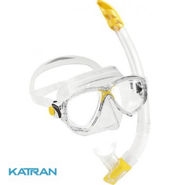 Детский набор для плавания Cressi Sub Marea Vip Junior; прозрачно-желтый