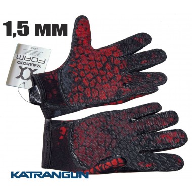 Перчатки для дайвинга Hydra Red Camo 1,5 мм