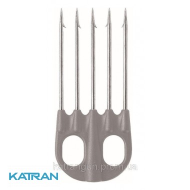 Нержавеющий пятизубый наконечник для подводной охоты Salvimar Mustad