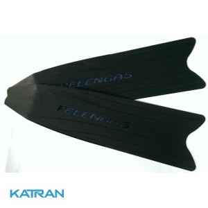 Лопаті для ласт Pelengas Black, пластикові, середня жорсткість