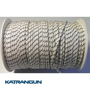 Линь для подводного ружья Salvimar Dyneema 2,5 мм белый в черную полоску