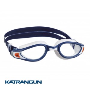 Окуляри для плавання Aqua Sphere Kaiman Exo; синьо-білі; прозорі лінзи