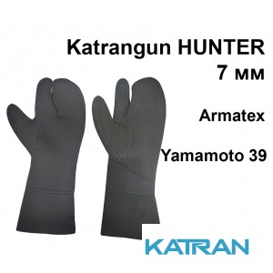 Рукавицы трехпалые Katrangun Hunter Armatex Yamamoto 39; 7 мм