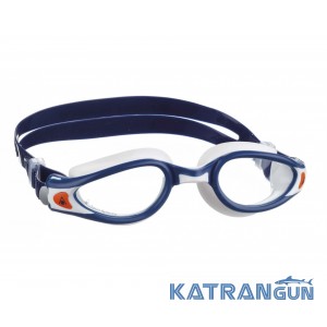 Очки для плавания​ Aqua Sphere Kaiman Exo; сине-белые; прозрачные линзы