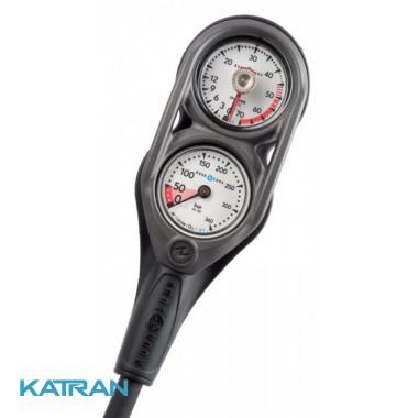 Консоль двухпріборная лінійна AquaLung (манометр + глибиномір)