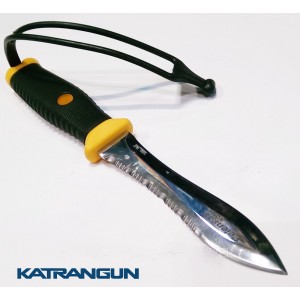 Нож для подводной охоты Pelengas Волга; серейтор/прямая заточка