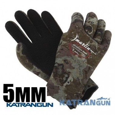 Рукавички для підводного полювання Marlin Ultrastretch Green 5 мм