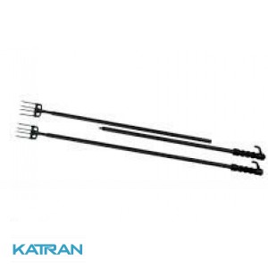 Острога для підводного полювання Salvimar 120 см; двоколійні; з пластиковим покриттям