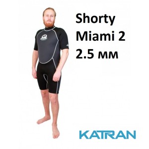 Короткий гідрокостюм для дайвінгу та снорклінга Scorpena Shorty Miami 2; довжина 2.5 мм