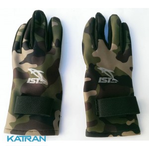 Неопреновие рукавички для підводного полювання IST Green Camo Amara 2 мм