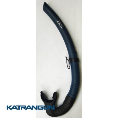 Трубка BS DIVER TUNA чорний загубник, синя труба