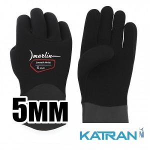 Перчатки неопреновые Marlin Smooth Wrist Duratex 5 мм