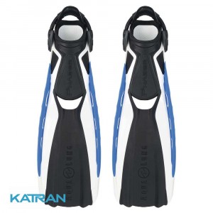 Хорошие дайверские ласты Aqua Lung Phazer, бело-синие