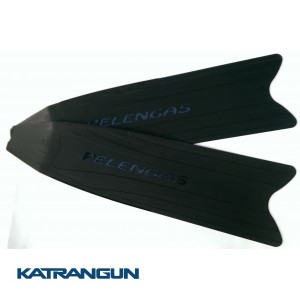 Лопасти для ласт Pelengas Black, пластиковые, средняя жесткость