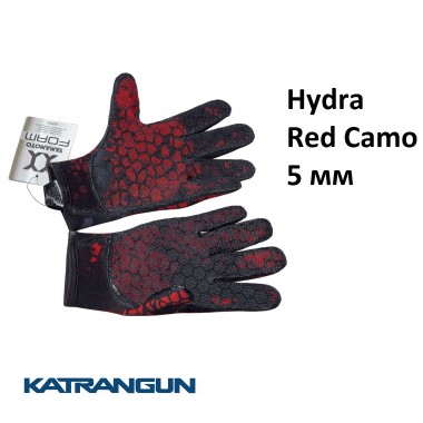 Перчатки для дайвинга Hydra Red Camo 5 мм