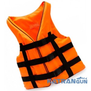 Жилет страховочный спасательный Bark, оранжевый, 90-110 кг