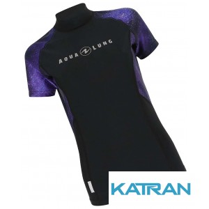 Женская футболка для плавания Aqua Lung Rashguard Galact Lady, Purple