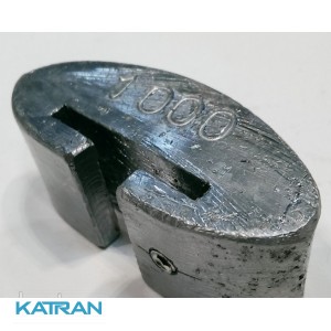 Груз для подводной охоты 1 кг; поясной съёмный; закруглённый