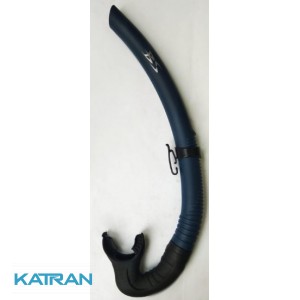 Трубка BS DIVER TUNA чорний загубник, синя труба