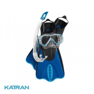 Набор маска ласты трубка Cressi Sub Elastic Short Bag